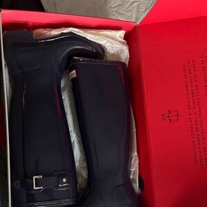 Hunter Dark Blue Waterproof Boots